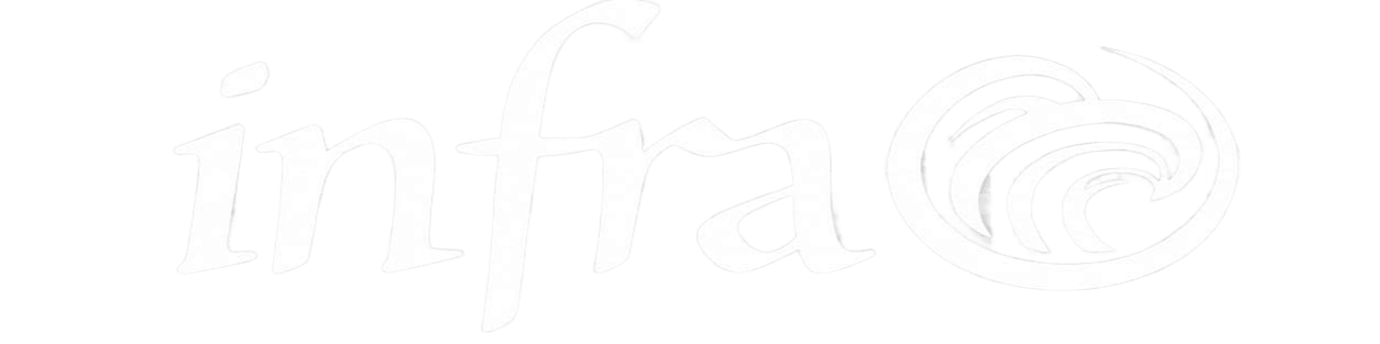 logo infra en blaco